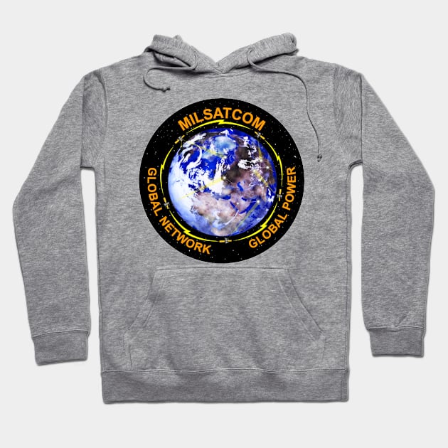 MILSATCOM Logo Hoodie by Spacestuffplus